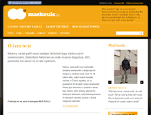 Tablet Screenshot of maskoule.cz